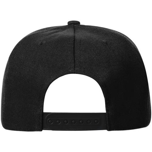 Бейсболка Snapback с прямым козырьком, черная фото 4 Бейсболка Snapback с прямым козырьком, черная фото 4