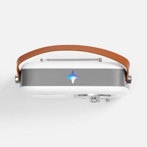 Bluetooth-колонка с радио Retronica, белая фото 10 Bluetooth-колонка с радио Retronica, белая фото 10