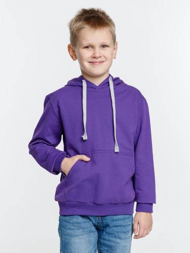 Толстовка с капюшоном детская Kirenga Kids, фиолетовая фото 4 Толстовка с капюшоном детская Kirenga Kids, фиолетовая фото 4