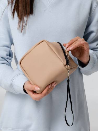 Косметичка Cubo, бежевая фото 11 Косметичка Cubo, бежевая фото 11