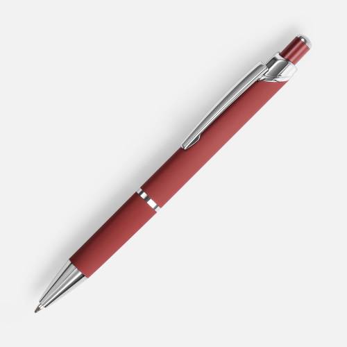 Ручка шариковая Chromos Soft Touch, красная фото 2 Ручка шариковая Chromos Soft Touch, красная фото 2