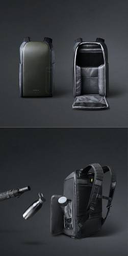 Рюкзак FlipPack, черный с зеленым фото 19