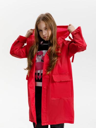 Дождевик детский RainDrop Kids, красный фото 14