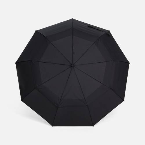 Складной зонт Dome Double с двойным куполом, черный фото 3 Складной зонт Dome Double с двойным куполом, черный фото 3