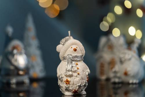 Свеча Christmas Twinkle, снеговик фото 7 Свеча Christmas Twinkle, снеговик фото 7