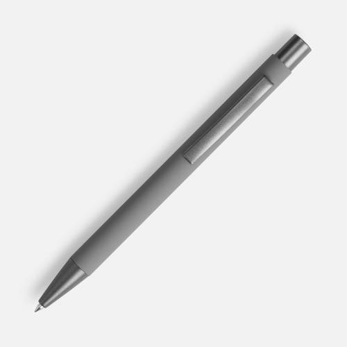 Ручка шариковая Atento Soft Touch, серая фото 3 Ручка шариковая Atento Soft Touch, серая фото 3