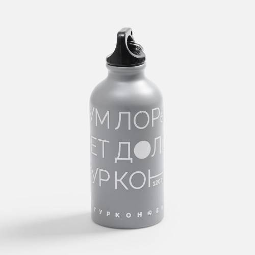 Бутылка для воды Funrun 400, серая фото 11 Бутылка для воды Funrun 400, серая фото 11