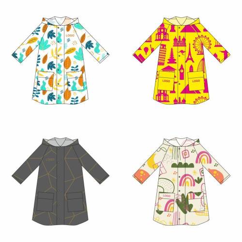 Дождевик классический RainCoat Premium на заказ, разноцветный, M/L фото 2 Дождевик классический RainCoat Premium на заказ, разноцветный, M/L фото 2