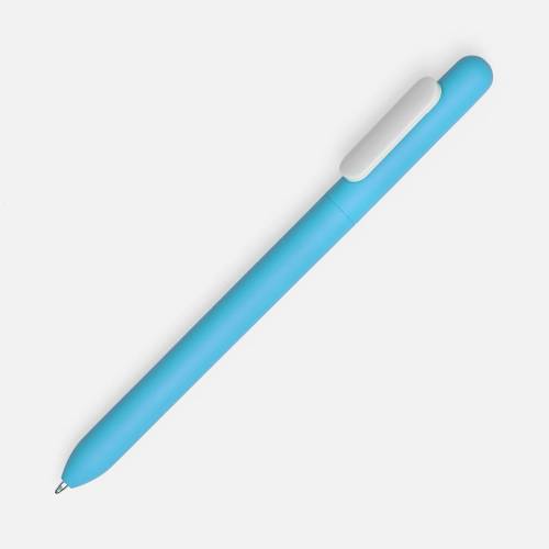 Ручка шариковая Swiper Soft Touch, голубая с белым фото 2 Ручка шариковая Swiper Soft Touch, голубая с белым фото 2