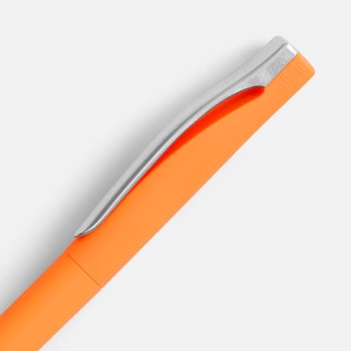 Ручка шариковая Pin Soft Touch, оранжевая фото 4 Ручка шариковая Pin Soft Touch, оранжевая фото 4