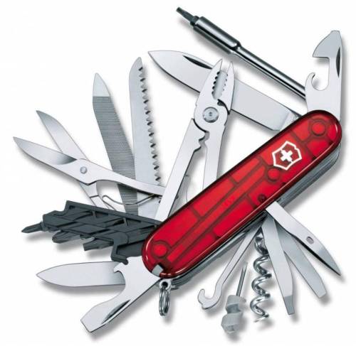 Офицерский нож CyberTool L, полупрозрачный красный фото 2 Офицерский нож CyberTool L, полупрозрачный красный фото 2