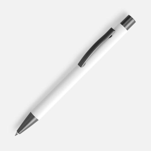 Ручка шариковая Atento Soft Touch, белая фото 2