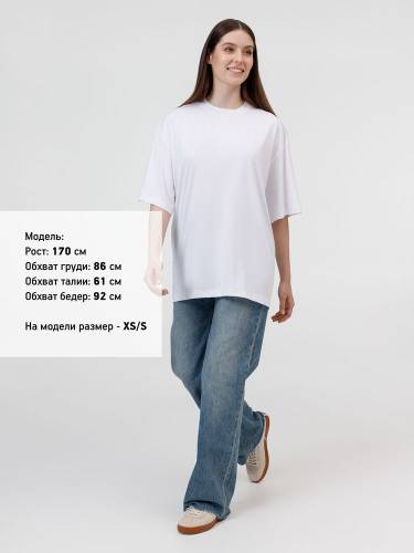 Футболка из бифлекса Morfiss, белая фото 6