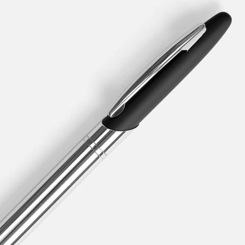 Ручка шариковая Dagger Soft Touch, черная фото 4