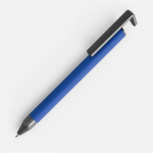 Ручка шариковая Standic с подставкой для телефона, синяя фото 2