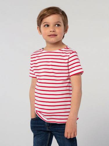 Футболка детская Miles Kids белая с красным фото 3 Футболка детская Miles Kids белая с красным фото 3