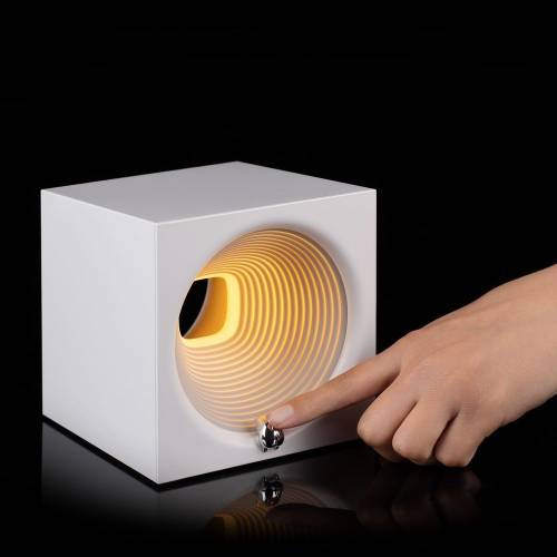 Bluetooth-колонка с подсветкой Volumetric, белая фото 8 Bluetooth-колонка с подсветкой Volumetric, белая фото 8