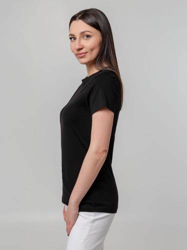 Футболка женская T-bolka Stretch Lady, черная фото 8 Футболка женская T-bolka Stretch Lady, черная фото 8