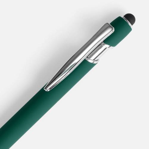 Ручка шариковая Pointer Soft Touch со стилусом, зеленая фото 4 Ручка шариковая Pointer Soft Touch со стилусом, зеленая фото 4