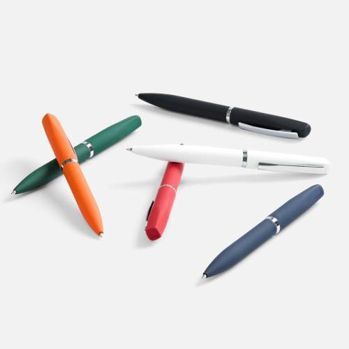 Ручка шариковая Bolt Soft Touch, белая фото 6 Ручка шариковая Bolt Soft Touch, белая фото 6