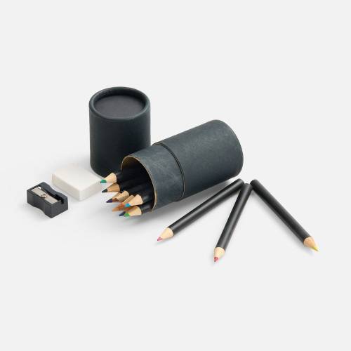 Набор цветных карандашей Pencilvania Tube Plus, черный фото 2 Набор цветных карандашей Pencilvania Tube Plus, черный фото 2
