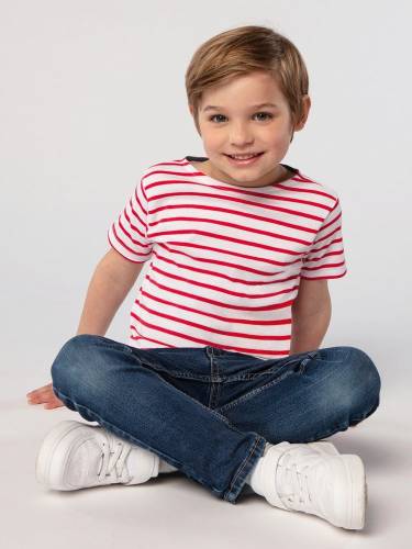 Футболка детская Miles Kids белая с красным фото 4 Футболка детская Miles Kids белая с красным фото 4