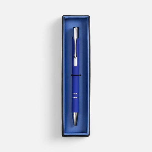 Ручка шариковая Keskus Soft Touch в футляре, синяя фото 3 Ручка шариковая Keskus Soft Touch в футляре, синяя фото 3