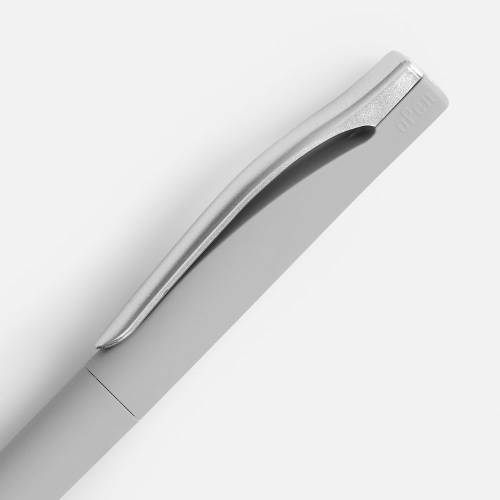 Ручка шариковая Pin Soft Touch, серая фото 4