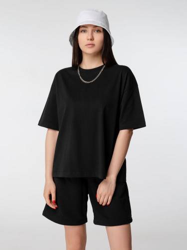 Футболка оверсайз женская Boxy Women, черная фото 5 Футболка оверсайз женская Boxy Women, черная фото 5