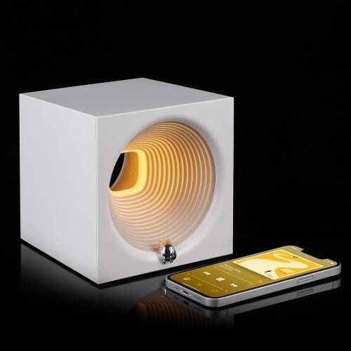 Bluetooth-колонка с подсветкой Volumetric, белая фото 7 Bluetooth-колонка с подсветкой Volumetric, белая фото 7