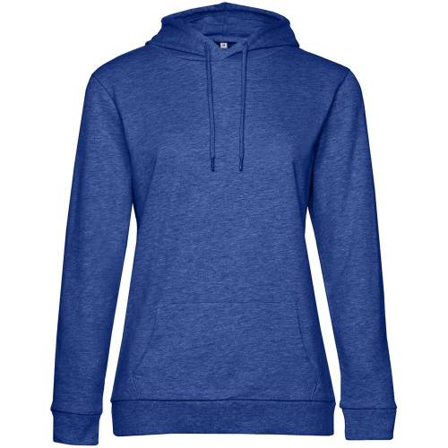 Толстовка с капюшоном женская Hoodie, ярко-синий меланж Толстовка с капюшоном женская Hoodie, ярко-синий меланж