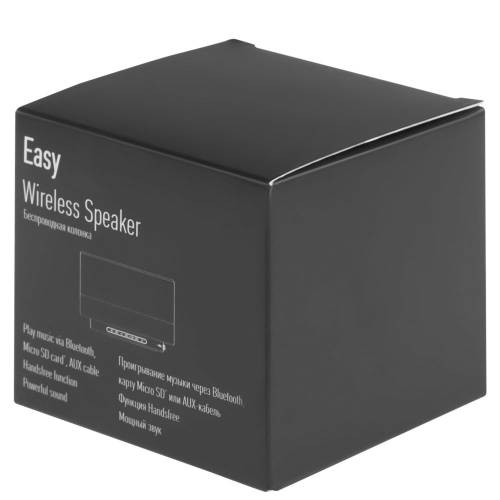 Беспроводная колонка Easy, черная фото 10