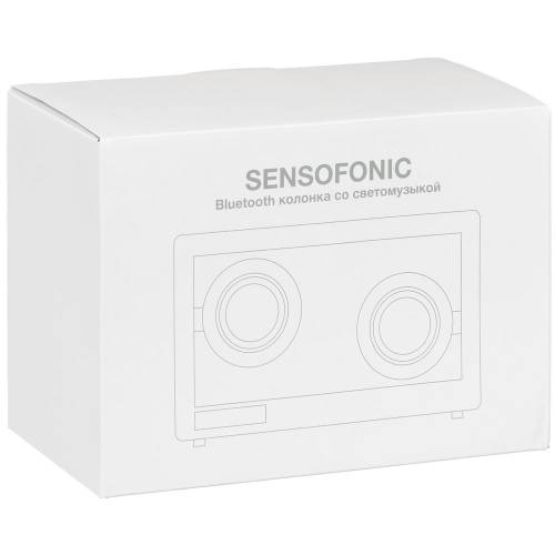 Bluetooth-колонка со светомузыкой Sensofonic, черная фото 12 Bluetooth-колонка со светомузыкой Sensofonic, черная фото 12