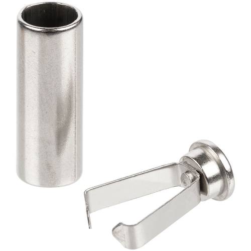 Наконечник для шнурка Nozzle, серебристый (хром) фото 3 Наконечник для шнурка Nozzle, серебристый (хром) фото 3
