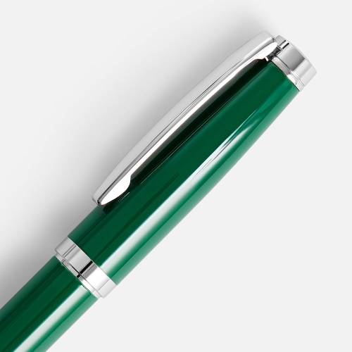 Ручка шариковая Letra Chrome, глянцевая, темно-зеленая фото 4