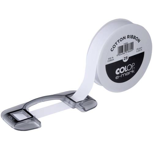 Лента Colop E-mark 25, белая фото 3