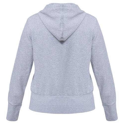 Толстовка женская Hooded Full Zip серый меланж фото 4 Толстовка женская Hooded Full Zip серый меланж фото 4