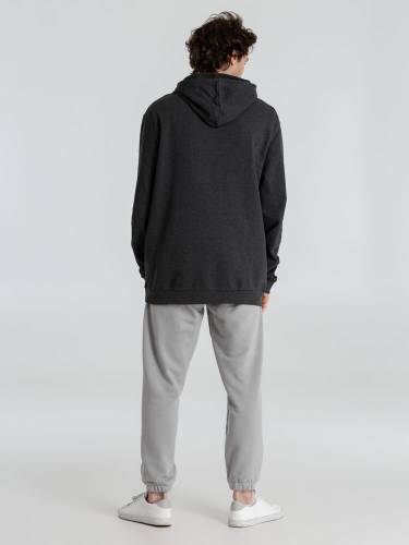 Толстовка с капюшоном унисекс Hoodie, серый меланж (антрацит) фото 12 Толстовка с капюшоном унисекс Hoodie, серый меланж (антрацит) фото 12