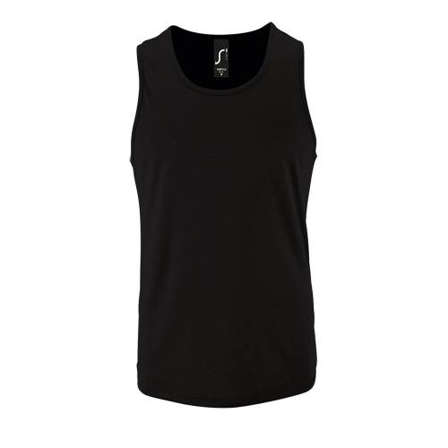 Майка мужская Sporty TT Men, черная фото 2 Майка мужская Sporty TT Men, черная фото 2