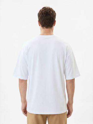 Футболка Oversize Premium 210, белая фото 3