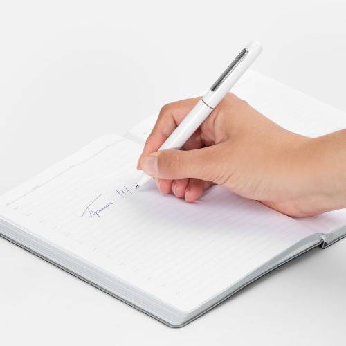 Ручка шариковая Scribo, матовая белая фото 5 Ручка шариковая Scribo, матовая белая фото 5
