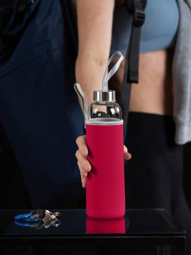 Бутылка для воды Sleeve Ace, красная фото 7 Бутылка для воды Sleeve Ace, красная фото 7