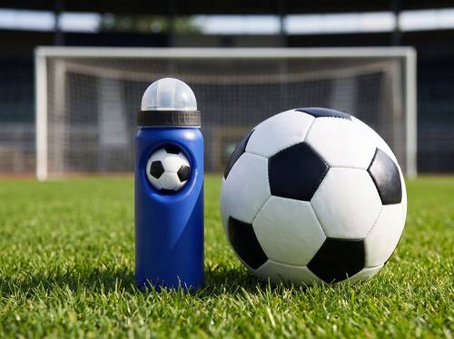 Бутылка с антистрессом Footballer, синяя фото 9