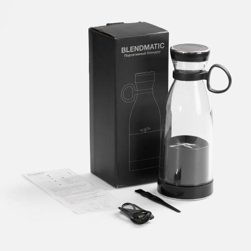 Портативный блендер BlendMatic, черный фото 8 Портативный блендер BlendMatic, черный фото 8