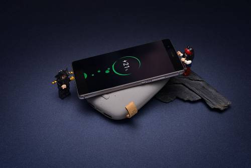Аккумулятор с беспроводной зарядкой Pebble Wireless 9000 мАч, серый фото 9
