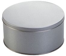 Коробка Pragmax M, круглая, серебристая