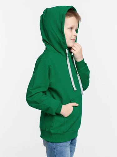 Толстовка с капюшоном детская Kirenga Kids, зеленая фото 5 Толстовка с капюшоном детская Kirenga Kids, зеленая фото 5