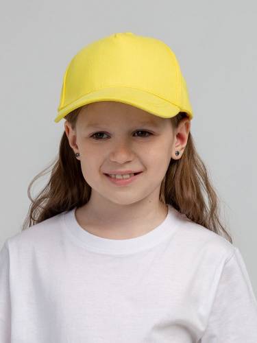 Бейсболка детская Standard Kids, желтая фото 5