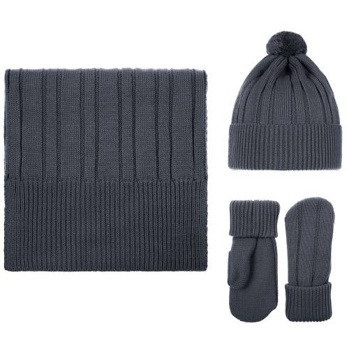 Шапка Knit Beat, серая (графит) фото 5 Шапка Knit Beat, серая (графит) фото 5