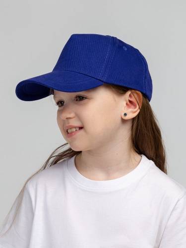 Бейсболка детская Standard Kids, синяя фото 5